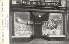 Newburyport MA Dry Goods Store Osgood & Goodwin c1900s-10s SCARCE Postcard bhn picture