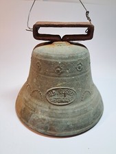 Vintage Antique Alb Gusset Uetendorf swiss cow Brass Bell  picture