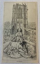 1878 magazine engraving ~ SAINT BARBARA picture