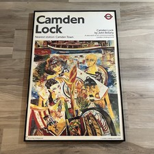 VTG London Underground Limited 20x30 Poster Camden Lock John Bellany FRAMED READ picture