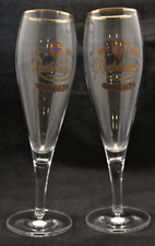 German Radeberger Pilsner 0.3 Liter Stemmed Rastal Glasses Gold Rim Set of 2 picture