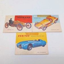 1954 Topps Car Card Set 3 Veritas, Packard, Excalibur J Sports Cars picture