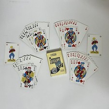 Vintage Heraclio Fournier 777 Blue Playing Cards Gold Gilt Edges Complete Spain picture