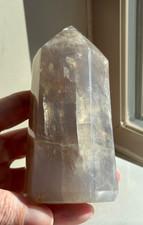 Impressive Large Blue Rose Quartz Generator with Intense Rainbows picture