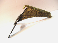 Bullard Firedome Brass Carved Eagle Fire Helmet Shield Holder Front Mount picture