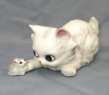 Vintage Japan Josef Originals Persian Cat playing with Mouse Figurine picture