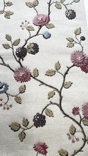 2 Scalamandre fabric- HAMEAU- Lampas  -V 23”x H 24“- Color Berry Multi picture