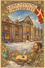 Københavns Universitet 🏛️ Vintage Art Poster - 24x36” - 200gsm Paper🗞️ picture