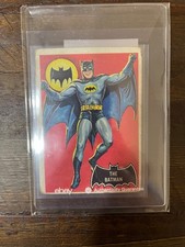 1966 Topps Batman #1 Black Bat original card Nice coloring Ebay Authenticated picture