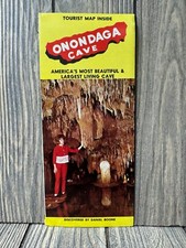 Vintage Onondaga Cave Tourist Map picture