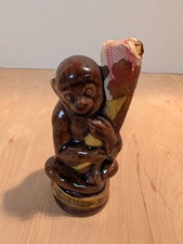 Vintage Collectible MOBANA Monkey Decanter Made In Portugal Crème De Banana  picture