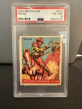 1933 Goudey Indian Gum #214 Foiled PSA 6 Only 3 higher picture