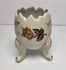 Vintage Napcoware Cracked Egg Vase Floral Napco Japan Hand Painted C3199M Decor picture