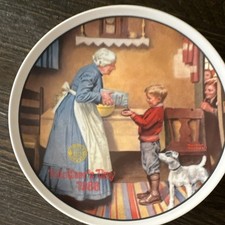 Norman Rockwell 1986 'The Pantry Raid' Mothers Day Collectors Plate picture