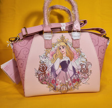 Loungefly Disney Princess Aurora Sleeping Beauty Icon Frame Satchel Handbag NEW picture