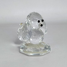 Austrian Crystal Poodle Dog on Base Small Figurine 2