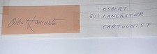 Osbert Lancaster British Cartoonist Illustrator Theatre Design Autograph c 1970s picture