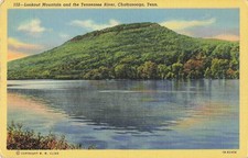 Lookout Mountain Tennessee River Chattanooga CT Art-Colortone Postcard picture
