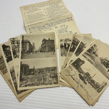 Postcard Set Views of Yokohama Japan Earthquake 1923 Before and After Photos 34 picture