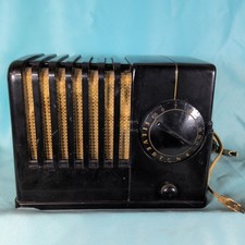 Vintage 1936 Sears Silvertone 4500 Streamliner Art Deco Bakelite Tube Radio  picture