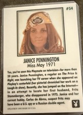 Playboy Janice Pennington The Price Is Right Miss May 1971 With 1 Grain Silver picture