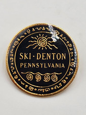 Vintage Ski Denton Pennsylvania Enamel Pin Lapel picture