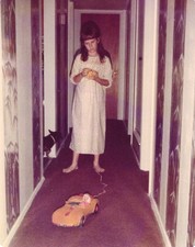 Girl Child Playing w/ New Barbie Mattel Super Vette Corvette Toy Photo Snap Vtg picture