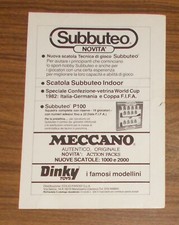 Rare Advertising Subbuteo Table Soccer World Cup '82 Italy - Germany 1982 picture