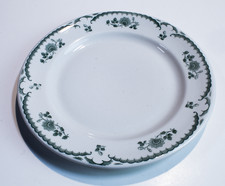 Shenango China Restaurant Ware Chardon Rose Green Plate 12