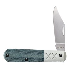 CASE XX KNIVES USA SMOOTH BLUE DENIM CANVAS LAMINATE CROSSROADS XR BARLOW 10875 picture