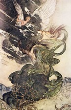 Illustration from  A Wonder Book 5 (1922), Arthur Rackham *Art Postcard* picture