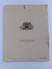 Vintage Restaurant Menu Brussels Restaurant 54th Street New York City picture