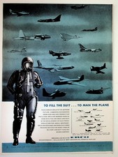 ERCO ACF Industries Vintage 1950s Military Aircraft Pilot Magazine Ad picture