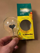 Vintage Duro Lite Sculpture Light Mood rare Lite Bulb In Original Box - TESTED picture