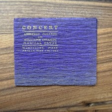 1902 Amherst College An Williams College Musical Club Program picture