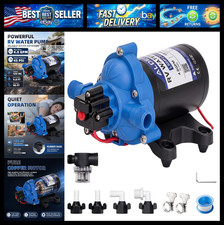 12V RV Water Pump, 4.0 GPM 45 PSI 3-Chamber Diaphragm Fresh Water Pressure Pump picture