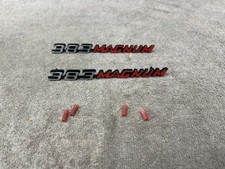 70 71 DODGE CHALLENGER 383 MAGNUM HOOD EMBLEMS PAIR OF TWO 2998801 OEM NOS picture