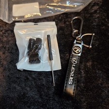 Lexus Car Key Chain  Set with Valve Caps & Precision Screwdriver (New) picture