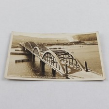 Umpqua Bridge Reedsport Oregon Coast Highway RPPC Postcard 1930s Eddy picture