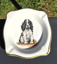 Vintage Frank Vosmansky Abercrombie Fitch Ashtray Porcelain Cocker Spaniel picture