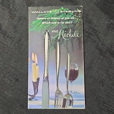 WALLACE STERLING silver brochure patterns catalog pamphlet guide 1968 Vintage picture