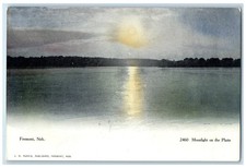 c1905's Moonlight On The Platte Scene Fremont Nebraska NE Unposted Moon Postcard picture