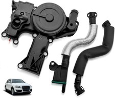 06H103495AB PCV Valve Engine Crankcase Vent Oil Separator Breather Hose 3-Piece picture