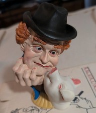 Handmade Red Skelton Clem Kadiddlehopper Porcelain Figure Sculpture 1981 USA picture