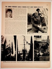 Gabriele d'Annunzio Italy Romantic Dies at 74 Article 1930s Magazine Page picture