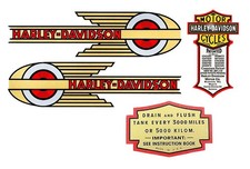 1936 DECAL SET for Harley 1st Year Knucklehead - 4 pc picture