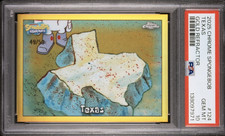 2025 TOPPS CHROME SPONGEBOB TEXAS #124 |GOLD REFRACTOR| 49/50 picture