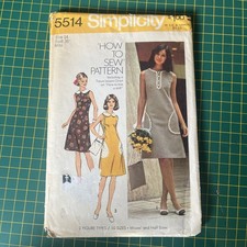 Vintage 1973 Simplicity Pattern, 5514, Dress & Bag  picture