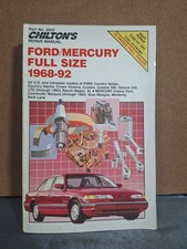 Chilton's FORD MERCURY Full Size 1968-92 Repair Manual #6842 picture