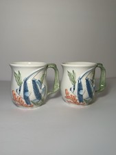 Vintage Japanese Takahashi San Francisco Hand Painted Coffee Tea Cup Fish picture